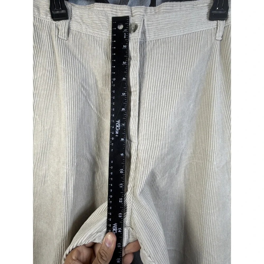 Woolrich Pants Womens 18 Petite Beige Corduroy Relaxed Fit Casual Khakis Pockets